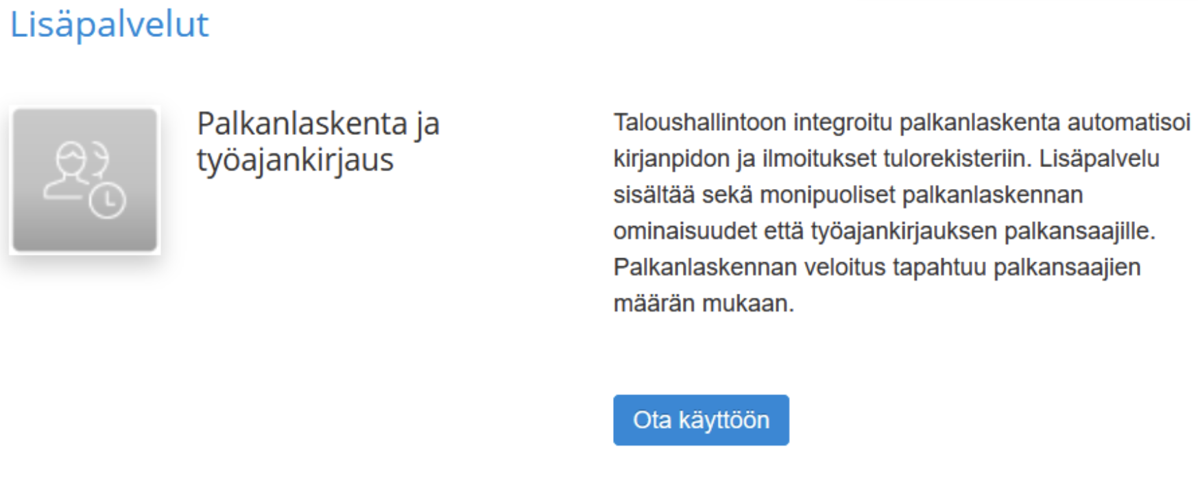 Netvisor Palkat käyttöönotto
